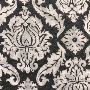 Gray/white print swim cover up